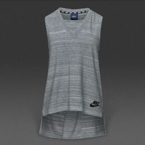 Nike Women's Sportswear Advance 15 Knit Gray Tank Top